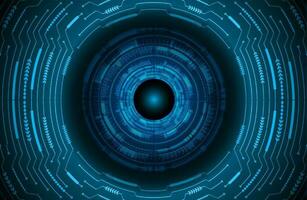 Modern Cybersecurity Eye on Technology Background vector