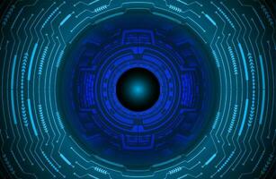 Modern Cybersecurity Eye on Technology Background vector