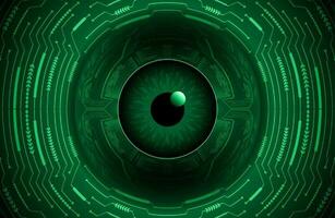 Modern Cybersecurity Eye on Technology Background vector