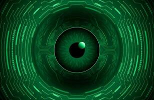 Modern Cybersecurity Eye on Technology Background vector