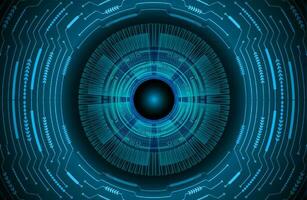 Modern Cybersecurity Eye on Technology Background vector