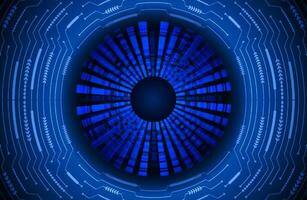 Modern Cybersecurity Eye on Technology Background vector