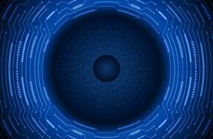 Modern Cybersecurity Eye on Technology Background vector