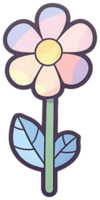 bloem sticker transparant illustratie. png