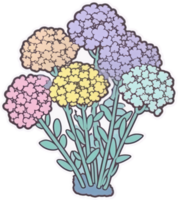 Flower sticker transparent illustration. png