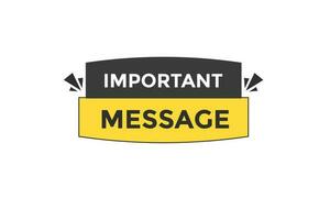 important message vectors.sign label bubble speech important message vector