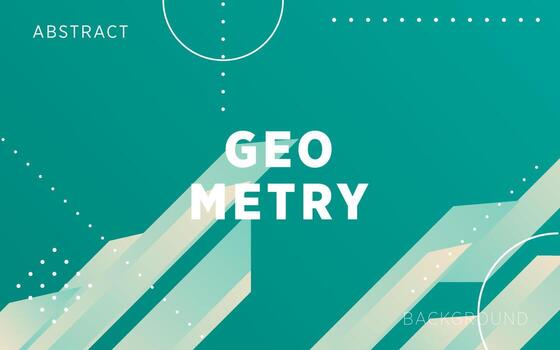 modern green gradient abstract geometry shape background with line and dots.can be used in cover design, poster, flyer, book design, website backgrounds or advertising. vector illustration.