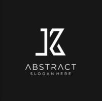 Abstract letter K logo design. Creative,Premium Minimal emblem design template. Graphic Alphabet Symbol for Corporate Business Identity. vector