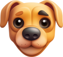 Animal dog 3D icon. png