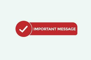 important message vectors.sign label bubble speech important message vector