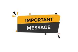 important message vectors.sign label bubble speech important message vector