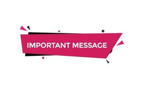 important message vectors.sign label bubble speech important message vector