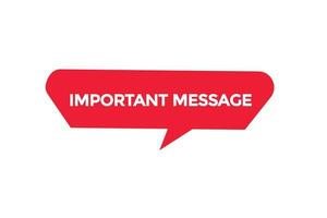 important message vectors.sign label bubble speech important message vector