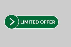 limited offer vectors.sign label bubble speech limited offer vector