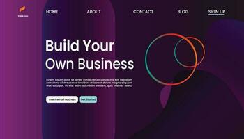 Abstract Background Website Landing Page free Vector