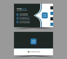 Corporate business card template vector modern creative and clean design.