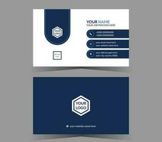 Corporate business card template vector modern creative and clean design.