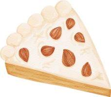 aquarelle gâteau dessert png