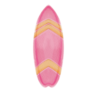 waterverf surfboard klem kunst png