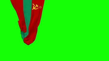 Transnistria Hanging Fabric Flag Waving in Wind 3D Rendering, Independence Day, National Day, Chroma Key, Luma Matte Selection of Flag video