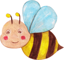 watercolor bee clip art png