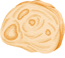 watercolor baguette dessert png