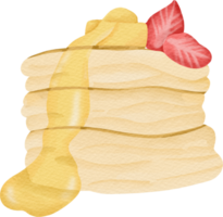 watercolor pancake dessert png