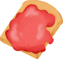 watercolor jam and bread png