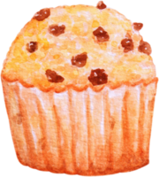 watercolor muffin cupcake png