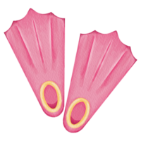 watercolor scuba fins png