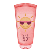 watercolor sunscreen clip art png