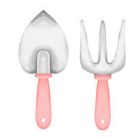 watercolor Trowel spring clip art png