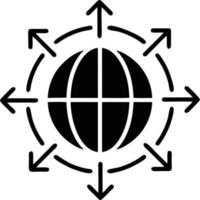 Globe planet earth icon symbol vector image. Illustration of the world global vector design. EPS 10
