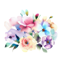 This Watercolor Flower Design is perfect for any project packaging, stationery, mugs, bags,  invitations etc. whatever you want. png