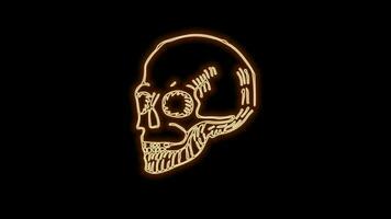 Happy halloween neon light background video