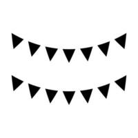 Bunting Icon Design vector