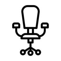 Desk Chair Icon Design vector