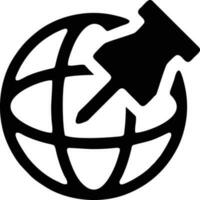 Globe planet earth icon symbol vector image. Illustration of the world global vector design. EPS 10