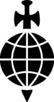 Globe planet earth icon symbol vector image. Illustration of the world global vector design. EPS 10