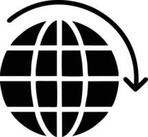 Globe planet earth icon symbol vector image. Illustration of the world global vector design. EPS 10