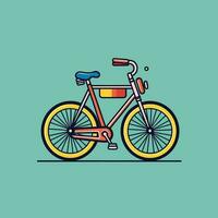 vector bicicleta retro ilustración