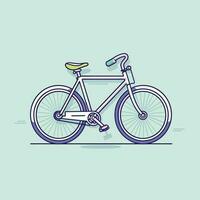 vector bicicleta retro ilustración