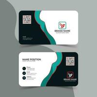 Pro business card layout design vector