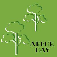 Vector illustration of a Background for Arbor Day.