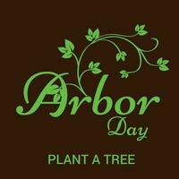 Vector illustration of a Background for Arbor Day.