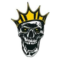 Skull in Crown vector