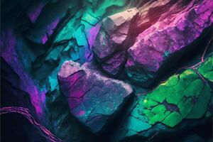 Colorful abstract background with layers of rock. illustration. photo