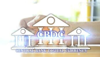 CBDC is a digital currency issued by a central bank. which has the ability to act as a medium to pay for goods and services can maintain value and is an accounting unit of measurement photo