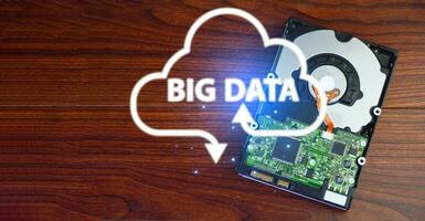 Big data storage and analytics in the cloud or on external server photo