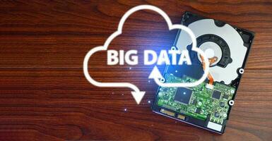 Big data storage and analytics in the cloud or on external server photo